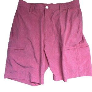 Tailorbyrd Sport Men Golf Shorts 30 Salmon Pink Quick Dry Flat Front Preppy